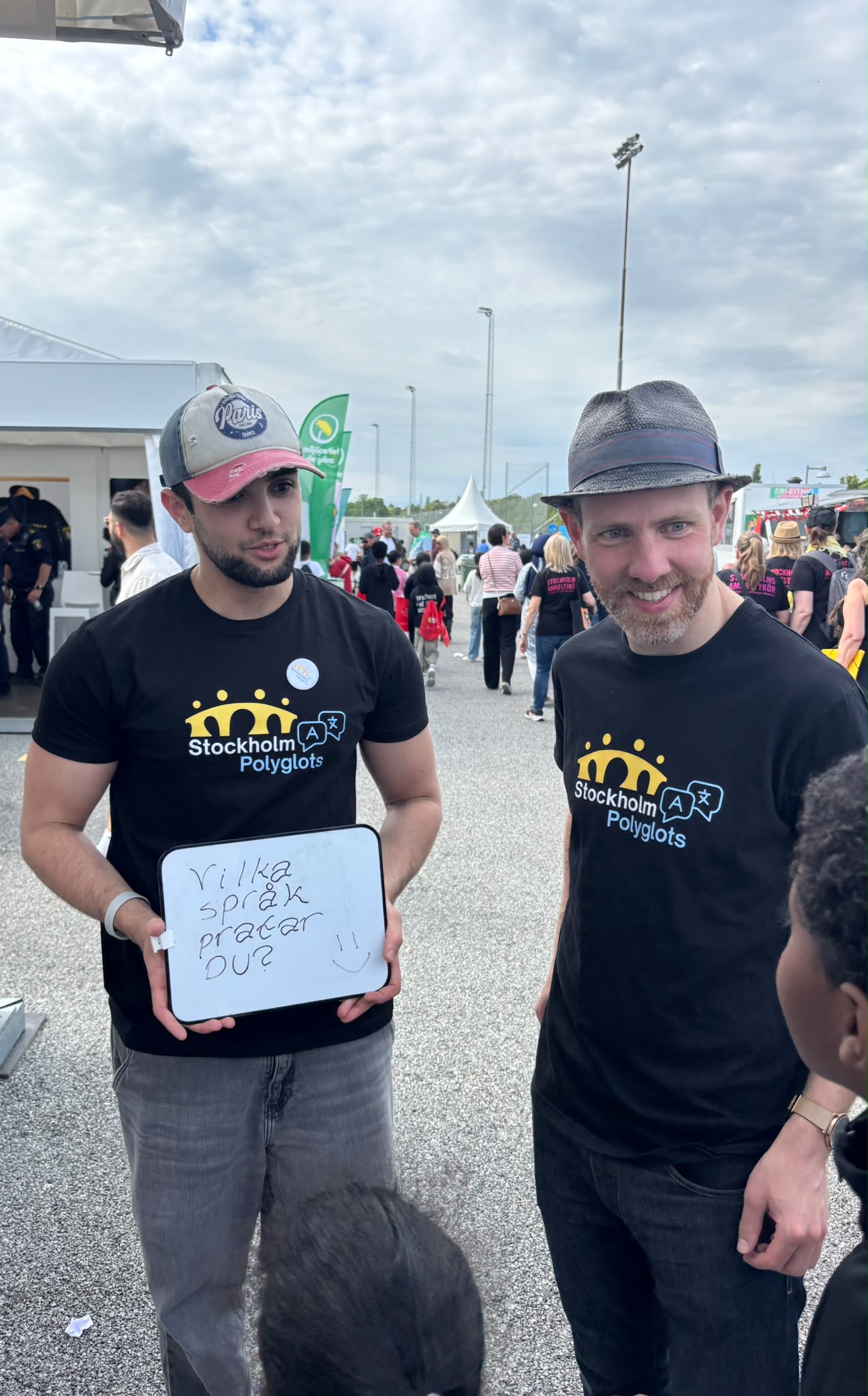 Stockholm Polyglots members at a community festival